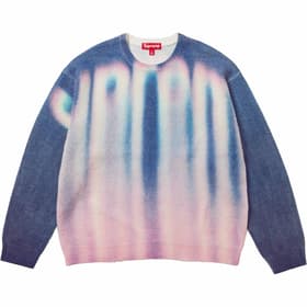 Supreme Blurred Logo Sweater Blue