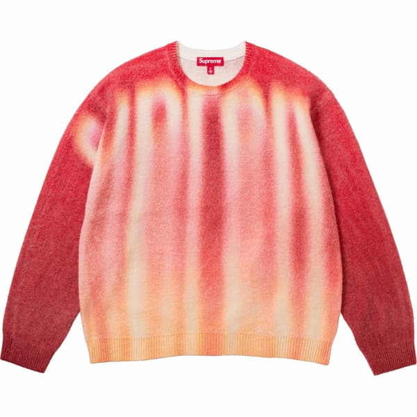 Supreme Blurred Logo Sweater - Red (front)
