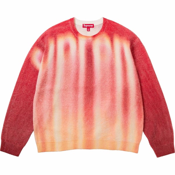 Supreme Blurred Logo Sweater - Red (front)