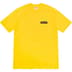 Supreme Body Snatchers Tee - Yellow (front)