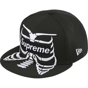 Supreme Bones Box Logo New Era Black