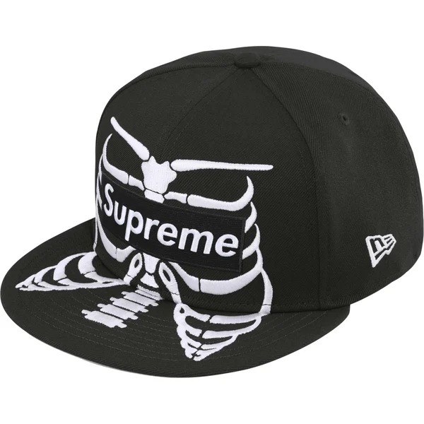 Supreme Bones Box Logo New Era - Black (front)