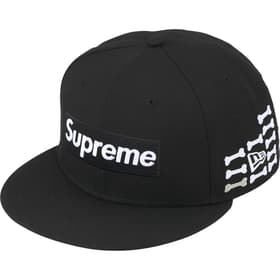 Supreme Bones Box Logo New Era Black