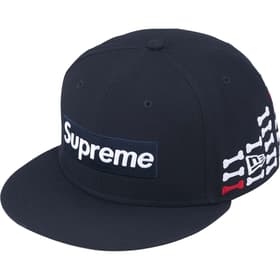 Supreme Bones Box Logo New Era Navy