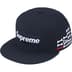 Supreme Bones Box Logo New Era - Navy (front)