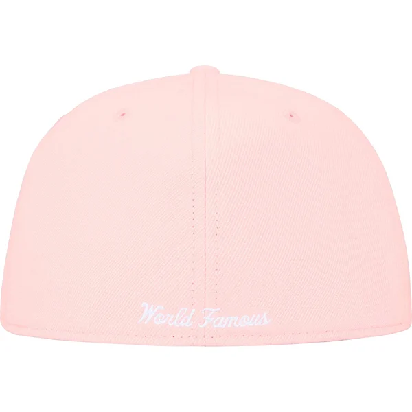 Supreme Bones Box Logo New Era - Pink (front)