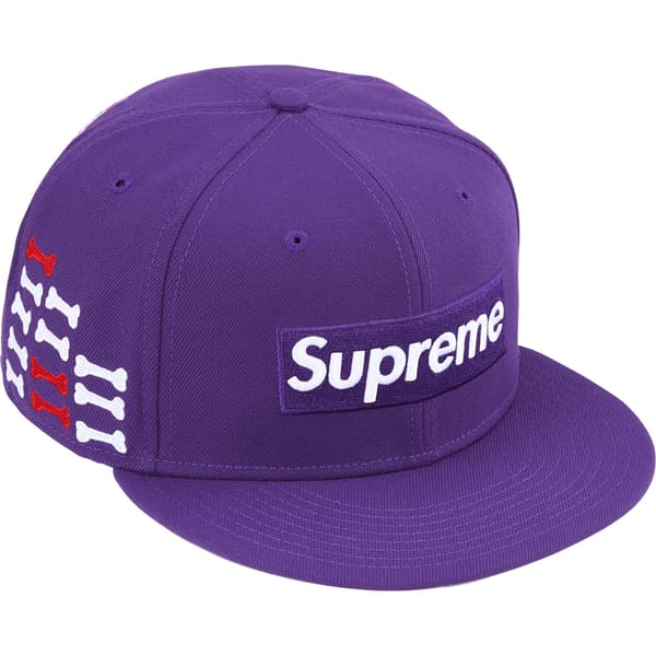 Supreme Bones Box Logo New Era - Purple (front)