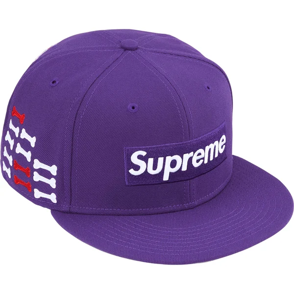 Supreme Bones Box Logo New Era - Purple (front)