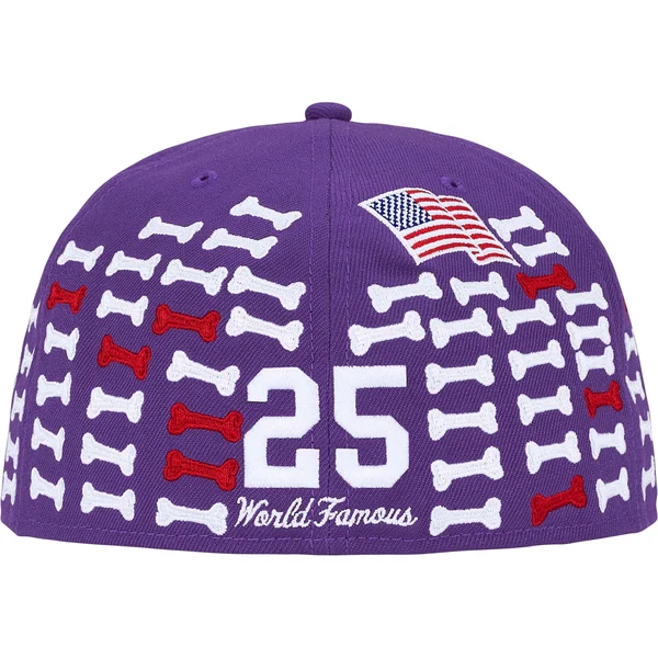 Supreme Bones Box Logo New Era - Purple (front)