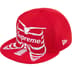 Supreme Bones Box Logo New Era - Red (front)