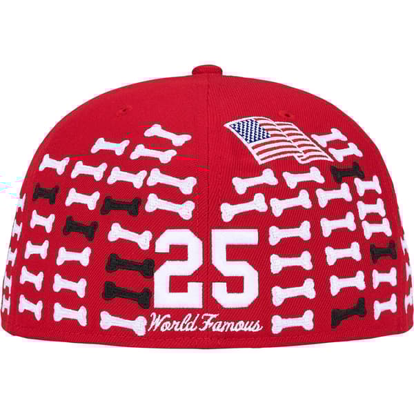 Supreme Bones Box Logo New Era - Red (front)