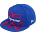 Supreme Bones Box Logo New Era - Royal (front)