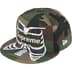 Supreme Bones Box Logo New Era - Woodland Camo (front)