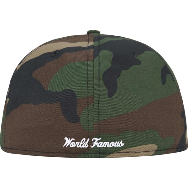 Supreme Bones Box Logo New Era - Woodland Camo (front)