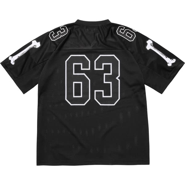 Supreme Bones Football Jersey - Black (front)