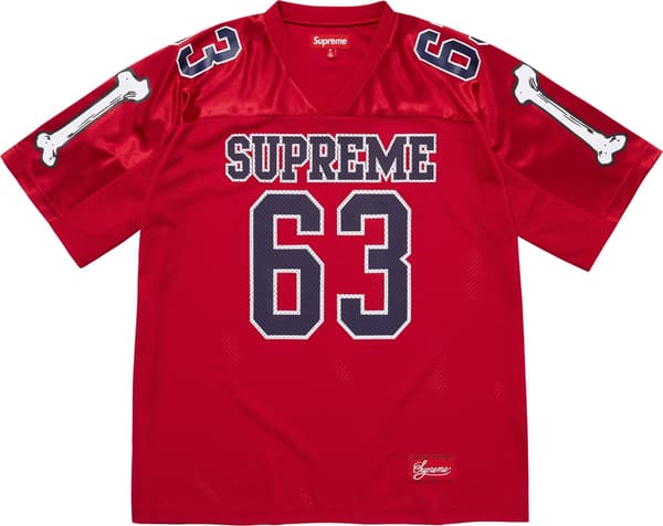 Supreme Bones Football Jersey - Red (front)