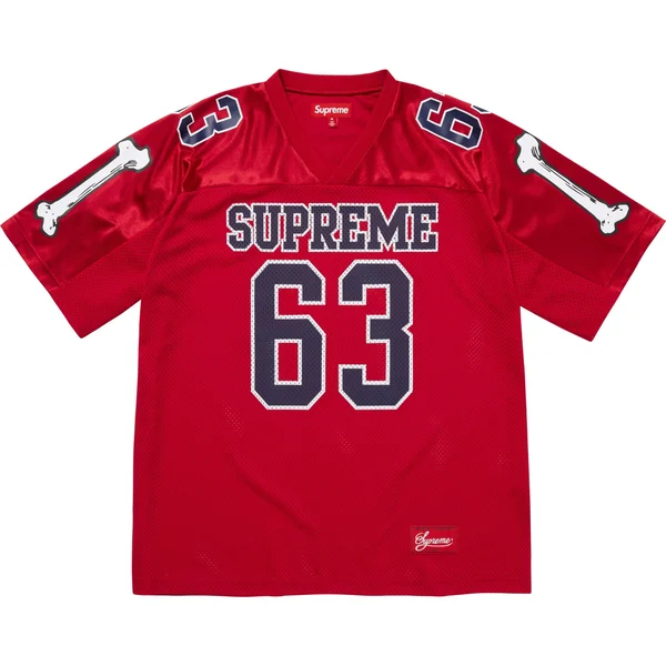 Supreme Bones Football Jersey - Red (front)