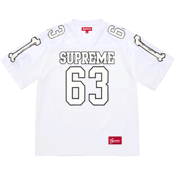 Supreme Bones Football Jersey - White (front)