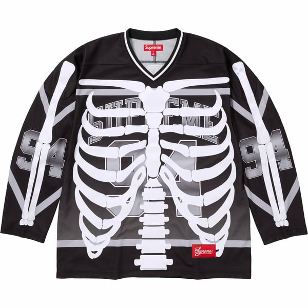 Supreme Bones Hockey Jersey - Black (front)
