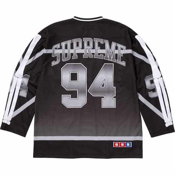 Supreme Bones Hockey Jersey - Black (front)