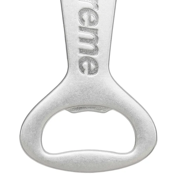 Supreme Bottle Opener Keychain - Silver (front)