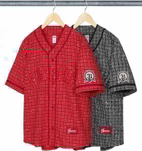 Supreme Bouclé Baseball Jersey