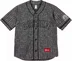 Supreme Bouclé Baseball Jersey - Black (front)