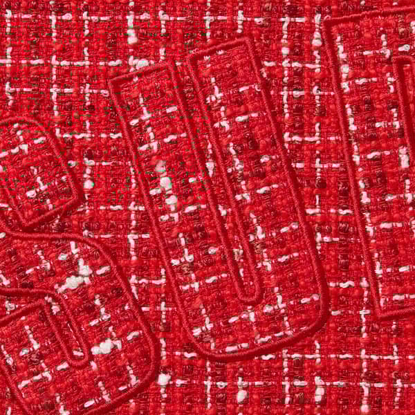 Supreme Bouclé Baseball Jersey - Red (front)