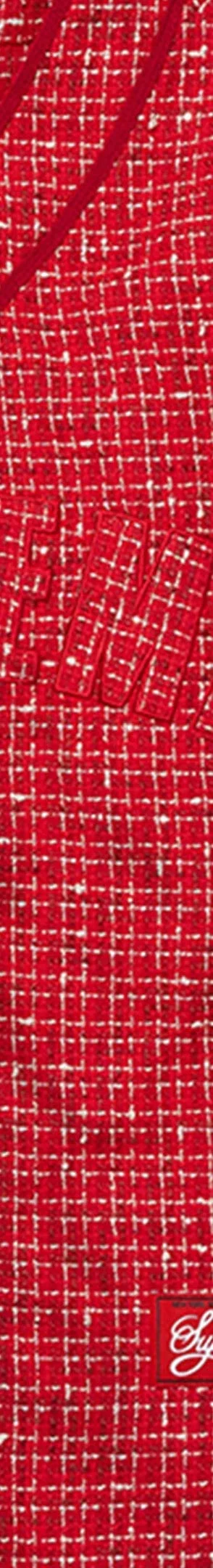 Supreme Bouclé Baseball Jersey - Red (front)