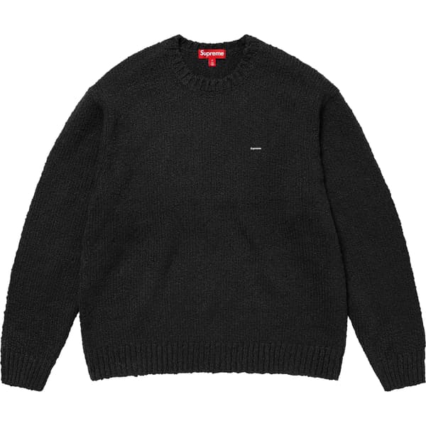 Supreme Bouclé Small Box Sweater - Black (front)