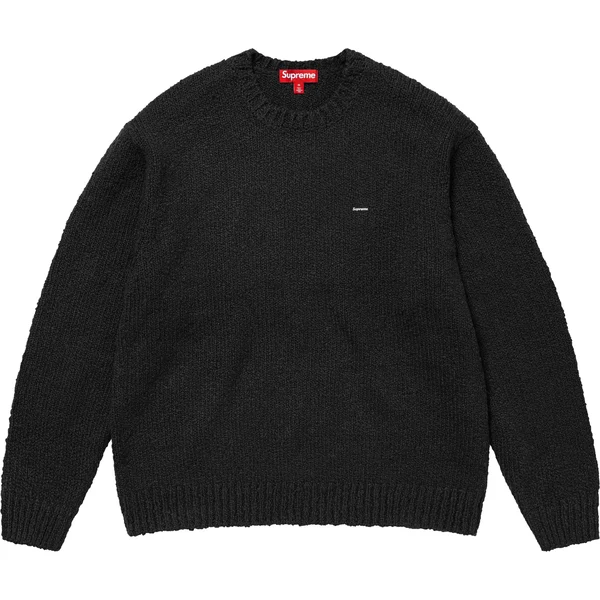 Supreme Bouclé Small Box Sweater - Black (front)