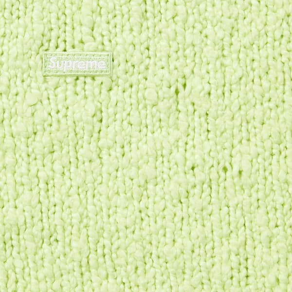 Supreme Bouclé Small Box Sweater - Bright Lime (front)