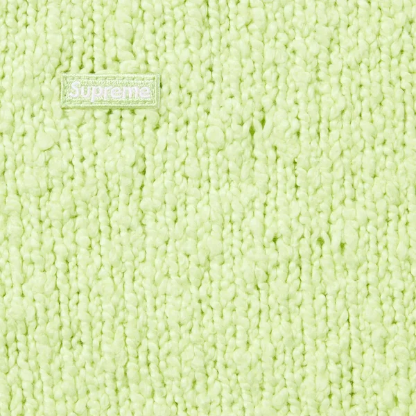 Supreme Bouclé Small Box Sweater - Bright Lime (front)