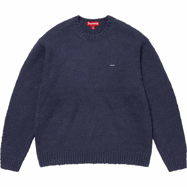 Supreme Bouclé Small Box Sweater - Navy (front)