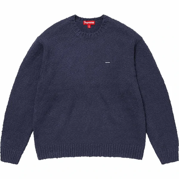 Supreme Bouclé Small Box Sweater - Navy (front)