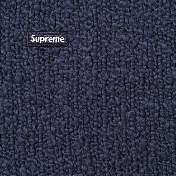 Supreme Bouclé Small Box Sweater - Navy (front)