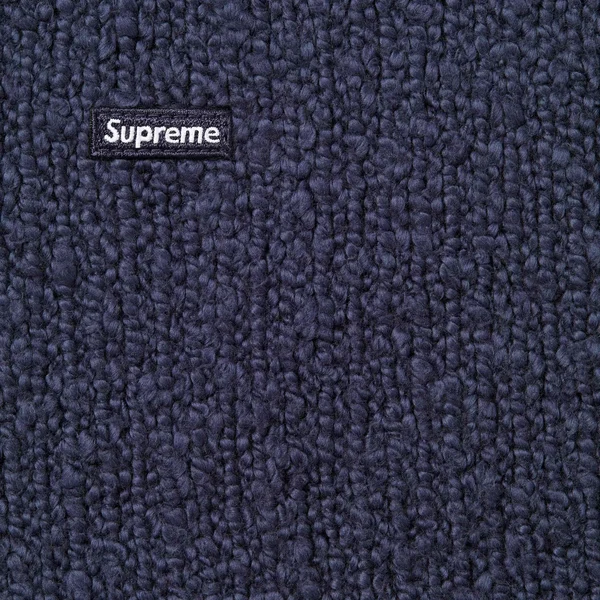 Supreme Bouclé Small Box Sweater - Navy (front)
