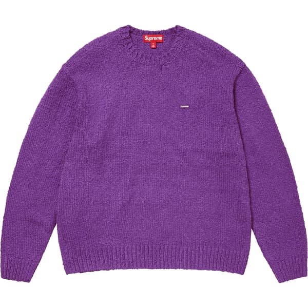 Supreme Bouclé Small Box Sweater - Purple (front)