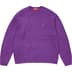 Supreme Bouclé Small Box Sweater - Purple (front)