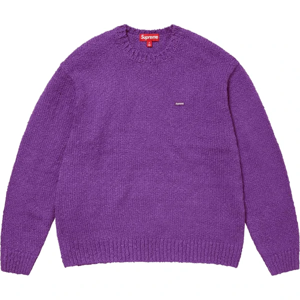 Supreme Bouclé Small Box Sweater - Purple (front)