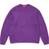 Supreme Bouclé Small Box Sweater - Purple (front)