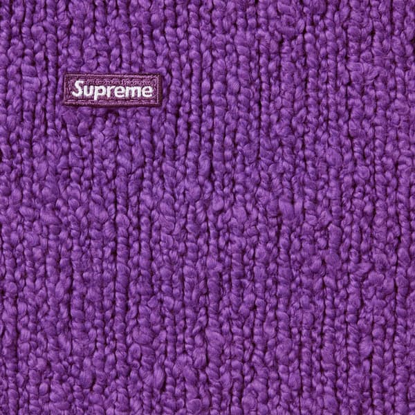 Supreme Bouclé Small Box Sweater - Purple (front)