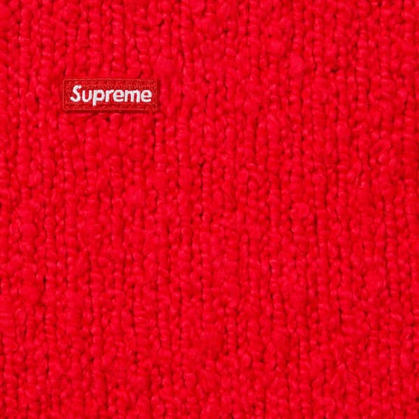 Supreme Bouclé Small Box Sweater - Red (front)