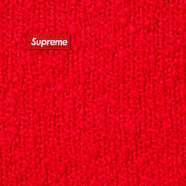 Supreme Bouclé Small Box Sweater - Red (front)