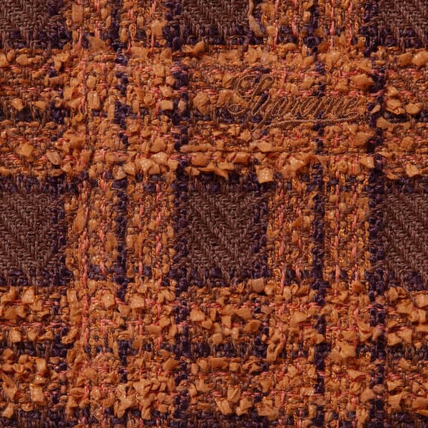 Supreme Bouclé Zip Up Shirt - Rust (front)