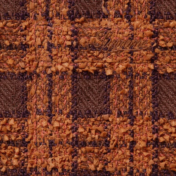 Supreme Bouclé Zip Up Shirt - Rust (front)