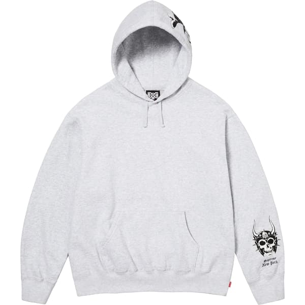 Supreme Bounty Hunter Hooded Sweatshirt - Ash Grey (front)