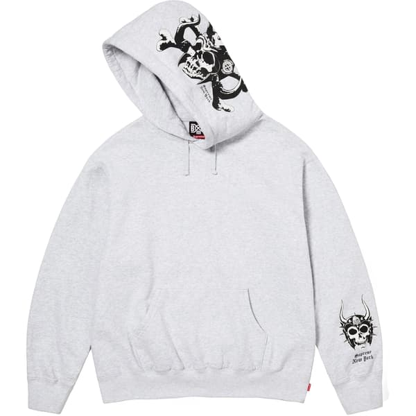 Supreme Bounty Hunter Hooded Sweatshirt - Ash Grey (front)