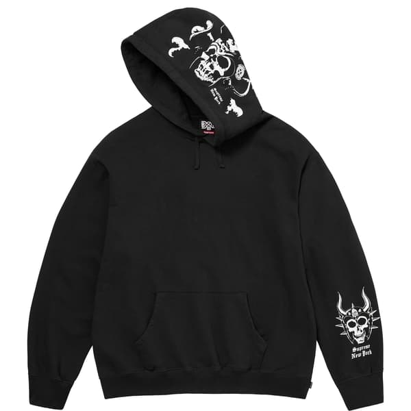 Supreme Bounty Hunter Hooded Sweatshirt - Black (front)