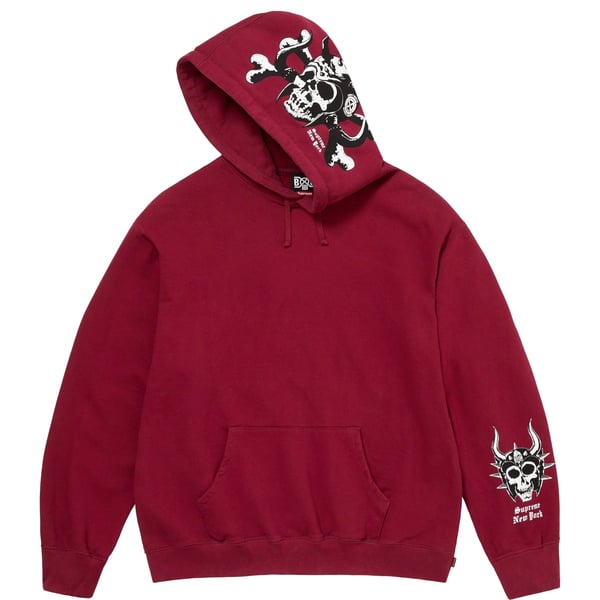 Supreme Bounty Hunter Hooded Sweatshirt - Cardinal (front)